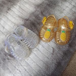 Teeny Toes Infant Girls Jelly Huarache Sandals